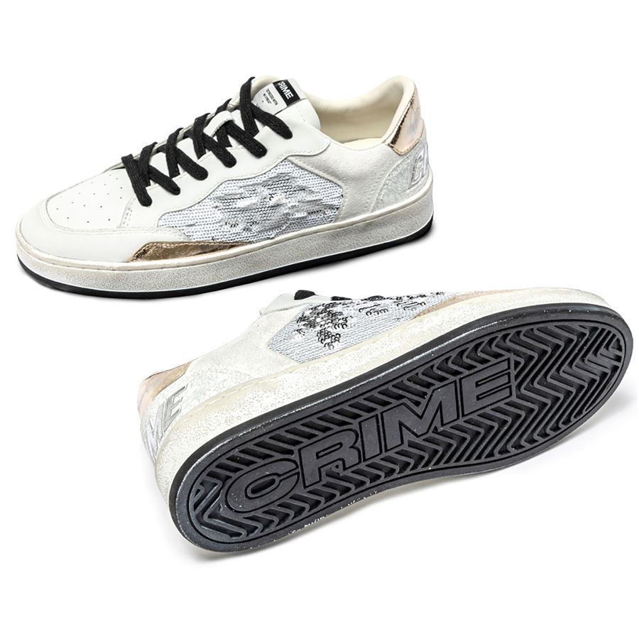 Chelsea Platinum Glow sneakers da donna Crime London | 20204PP7B10